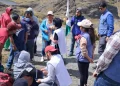 Marcha campesina llega a Urujara y reporta casos de mal de altura; evacúan a madre y bebé