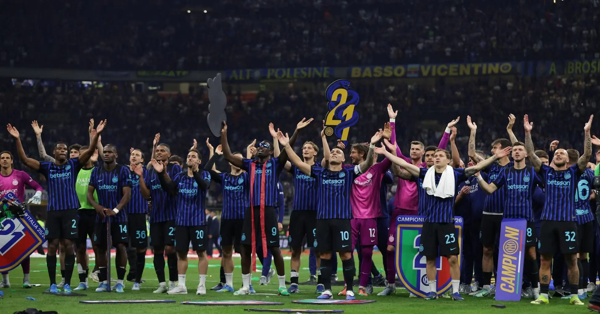 Inter de Milán conquista el 21º Scudetto de su historia