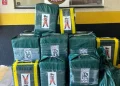 Las bolsas con los paquetes de droga/Policía Federal