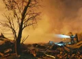 Los bomberos demoraron en controlar el fuego/AFP