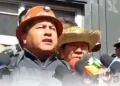 El ejecutivo de la COB, Mario Argollo, y el dirigente de los indígenas, Faifer Cuajira. FOTO: Captura