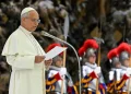 El papa León XIV en un acto en el Vaticano/Vatican Media