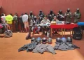 Presentaron a los aprehendidos/Policía Boliviana