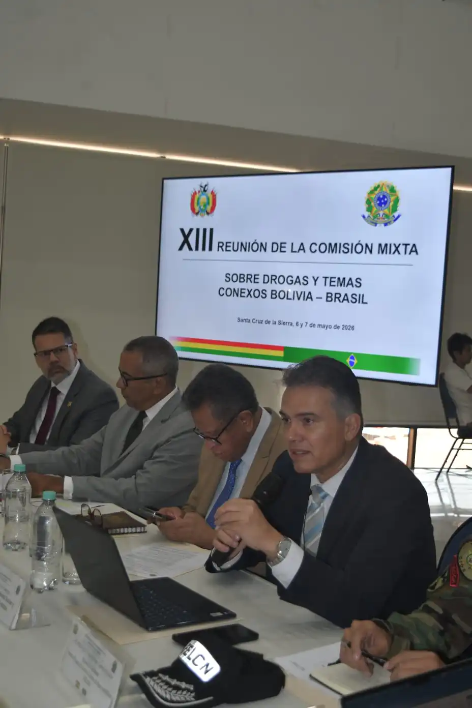 Justiniano durante su participación en el evento/Ernesto Justiniano