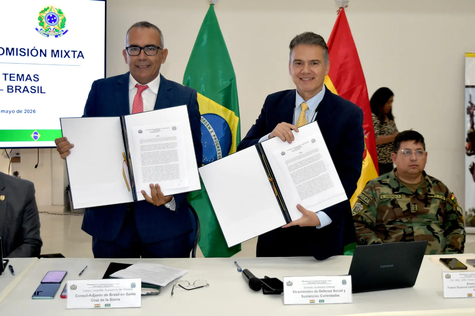Bolivia y Brasil pactan 31 acciones contra el narcotráfico