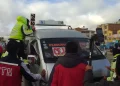 Funcionarios de la Alcaldía de El Alto realizan operativos contra el trameaje. FOTO: GAMEA