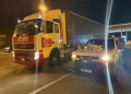 El camión y la droga incautada/Policía de Carreteras