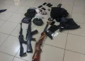 Parte de las armas encontradas en el operativo/FELCN