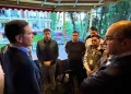 El ministros Oscar Mario Justiniano, durante la reunión/MIn.Desarrollo