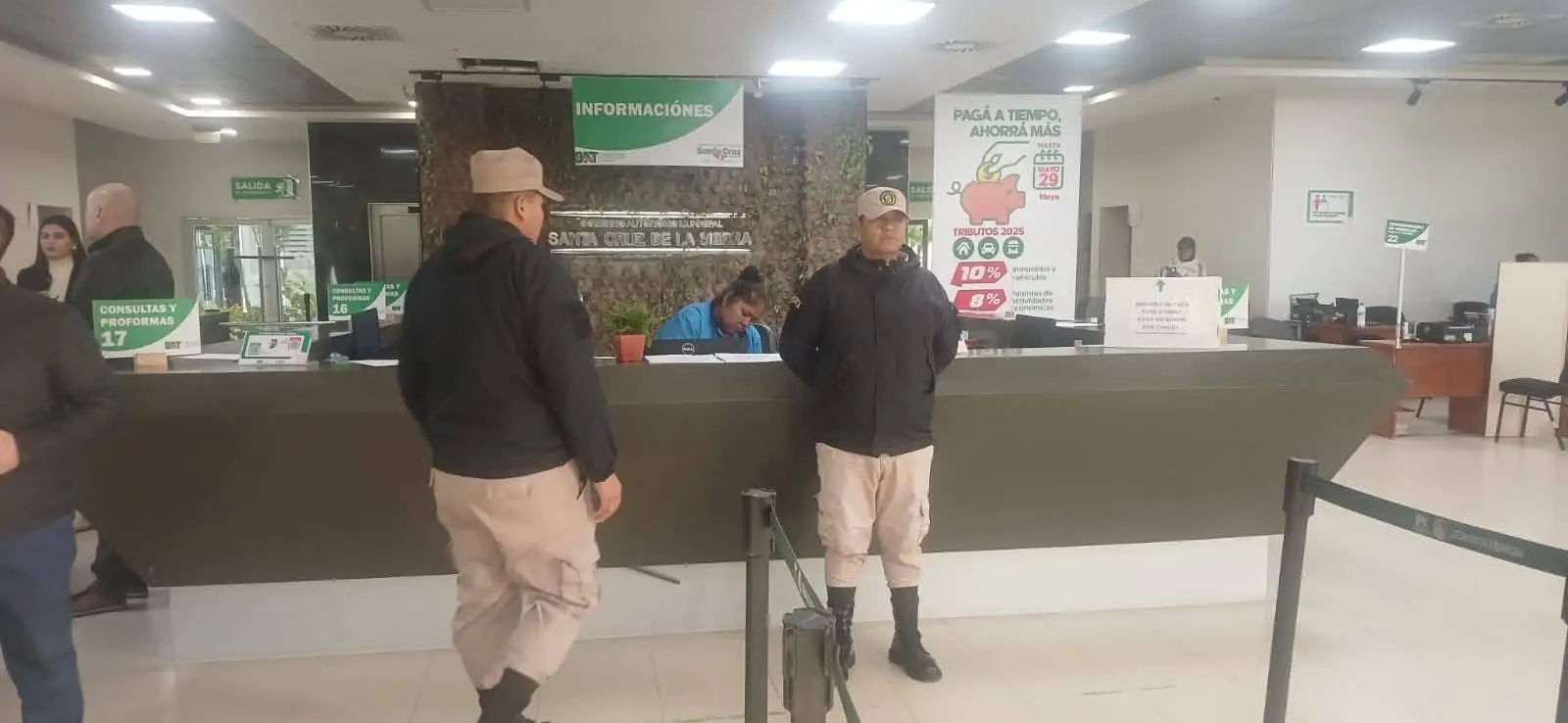 La oficina de Recaudaciones de Santa Cruz. FOTO: Beni Noticias