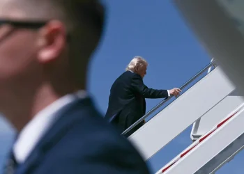 Trump abordó el Air Force One/AFP