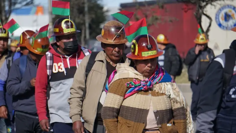 Fedecomin moviliza a cientos de mineros y pide atención a sus demandas