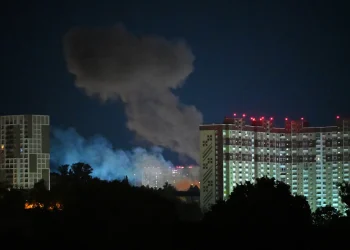 Los drones rusos alcanzaron el centro de Kiev/AFP