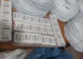 Los explosivos y los rollos de mecha lenta decomisados/RRSS