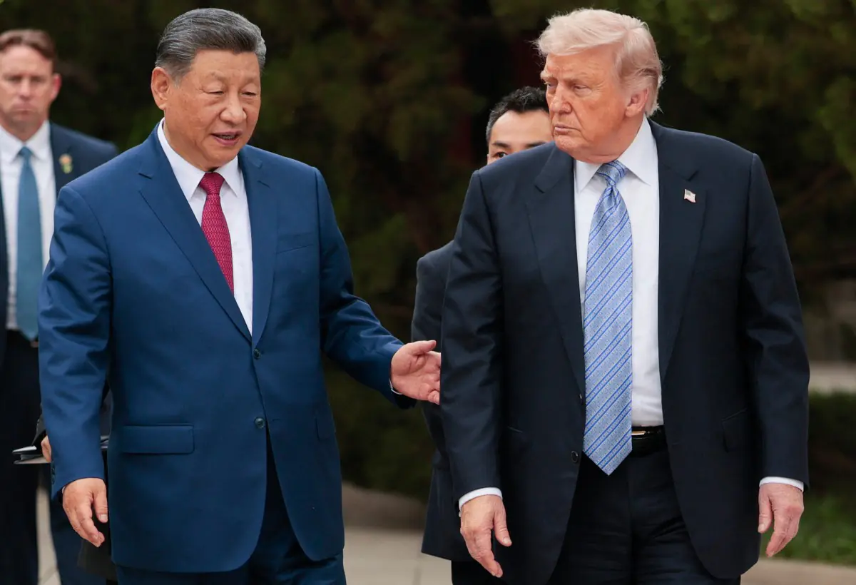 Trump y Xi en su encuentro en Pekín/AFP