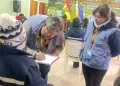Personal de la Defensoría del Pueblo realiza el seguimiento luego del desbloqueo. FOTO: Defensoría del Pueblo