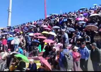Asamblea del maestros rurales de Oruro. FOTO: Captura RRSS