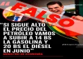 Economía desmiente ‘información falsa’ sobre incremento de combustibles