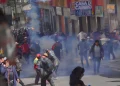 Dinamitas y gases en La Paz: Marchistas provocan destrozos e insisten en llegar a plaza Murillo