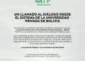 Universidades privadas ratifican su llamado al diálogo