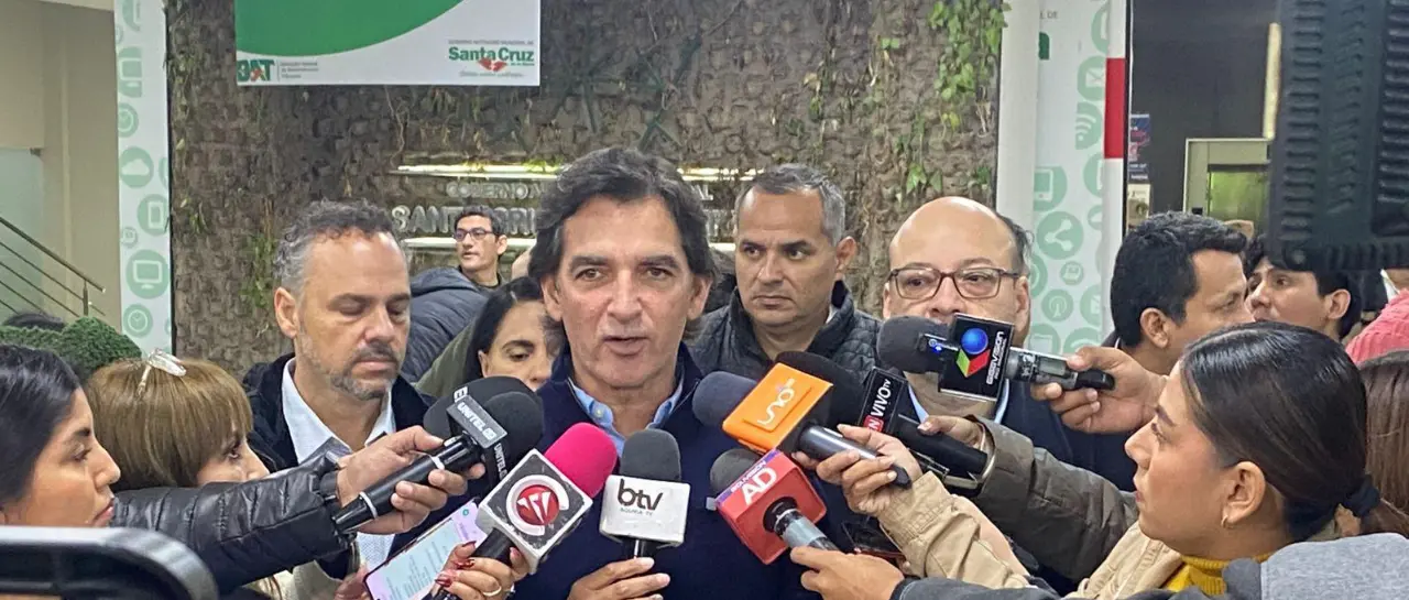 El alcalde cruceño dio detalles del proceso/Captura de pantalla