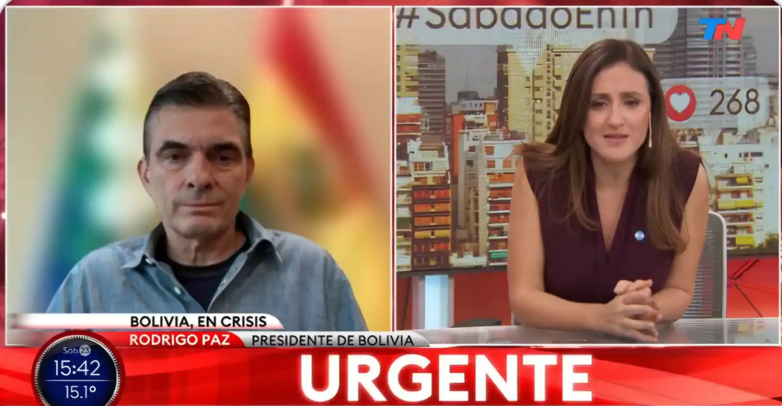 El presidente fue entrevistado por el canal argentino TN/Captura de pantalla