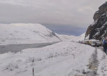 El camino quedó cubierto de nieve/RadioFedecomin