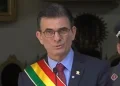 Paz anuncia reducción del 50% de su salario y el de sus ministros