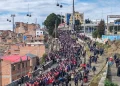 Campesinos marchan nuevamente hacia el centro paceño para exigir la renuncia de Paz