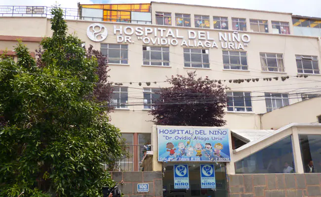 Hospital del Niño, oxígeno para cuatro días y alimentos para cinco