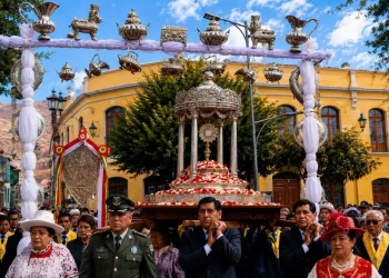 Procesión de Corpus Christi en Potosí. FOTO: Ministerio de Turismo